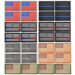 Parche bordado táctico bandera EE. UU. velcro negro-blanco-rojo