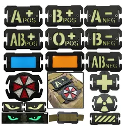 Parche MOLLE ABS motivo sangre fosforescente para mochila