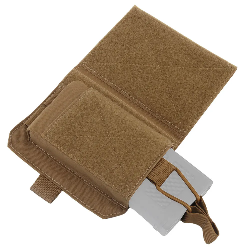 Bolsa táctica Horizontal de una sola revista, paquete de utilidad, bolsa de Radio, cubierta de solapa de inserción MAG para MK2, MK3, MK4, chaleco táctico de aparejo de pecho - imagen 4