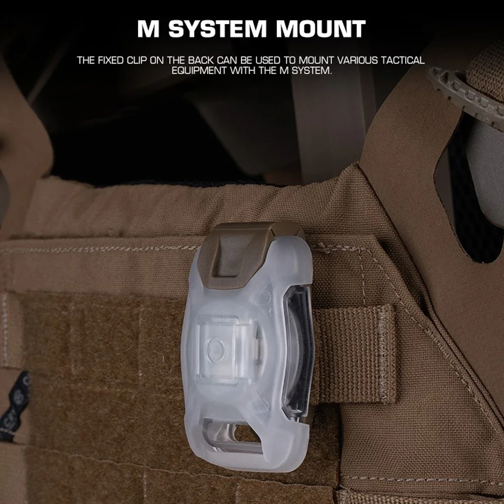 Luz de señal NANO táctica de 2 modos, lámpara de señal estroboscópica de seguridad para supervivencia y caza, montaje MOLLE, equipo para deportes al aire libre - imagen 5