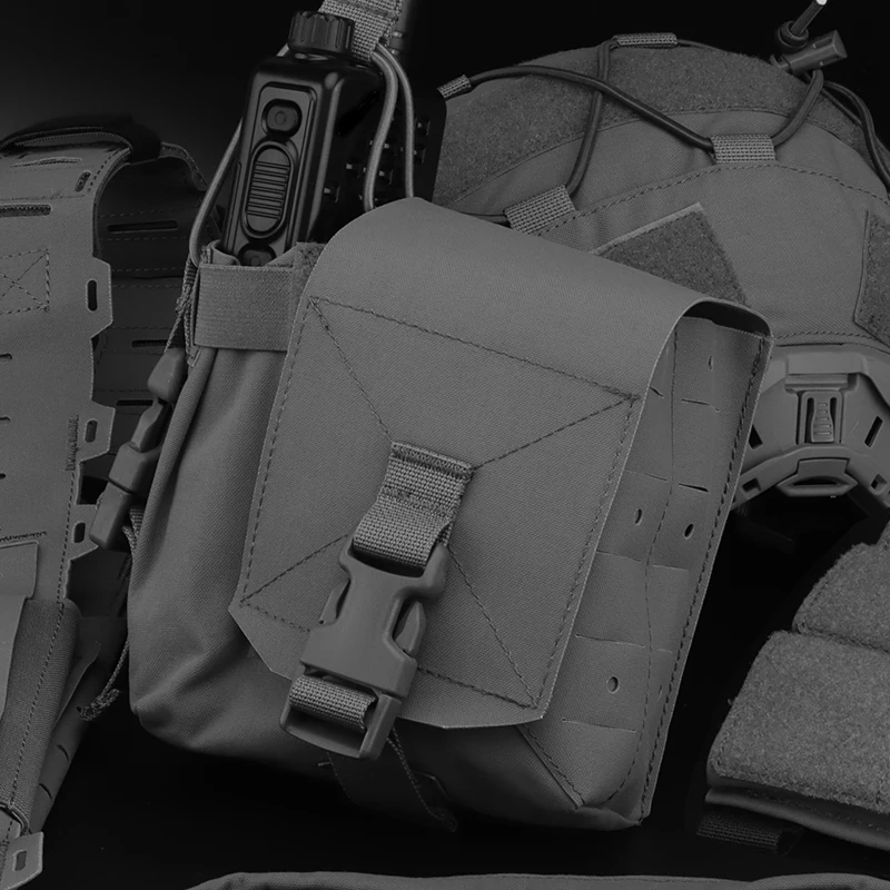 Bolsa secundaria multifuncional grande de nailon con correa Molle de cinta mágica para equipos MOLLE - imagen 2