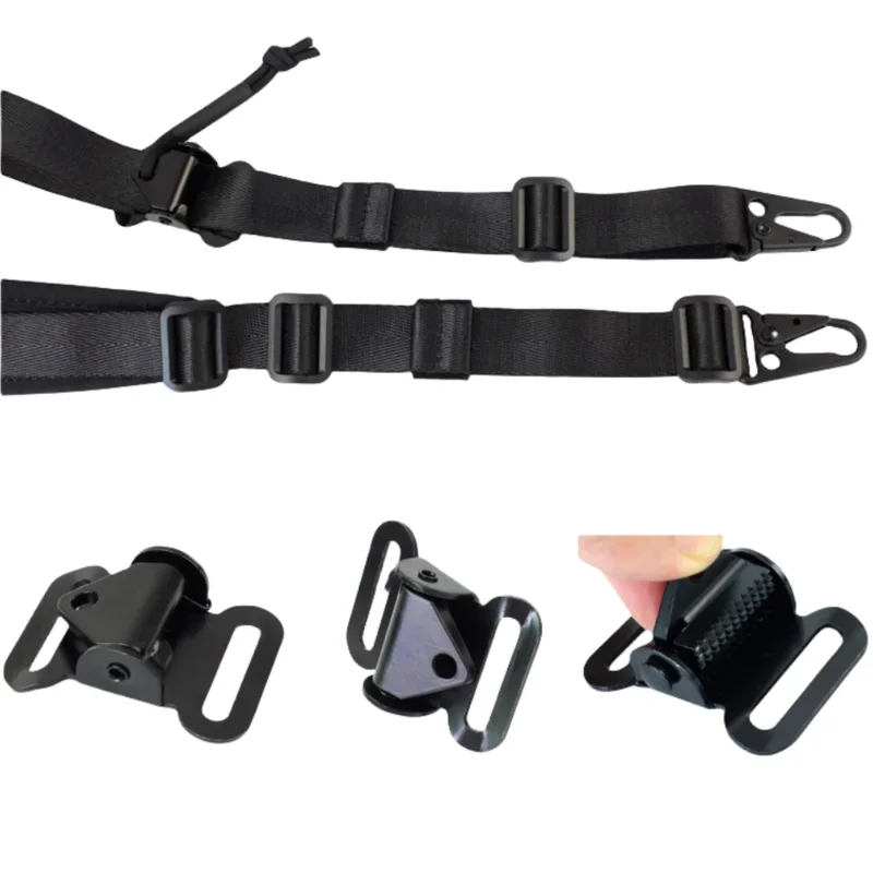 Correas de hombro tácticas con ajuste rápido y Material de nailon Cordura, Cable deslizante de pistola de dos puntos, accesorios Ar 15 - imagen 5