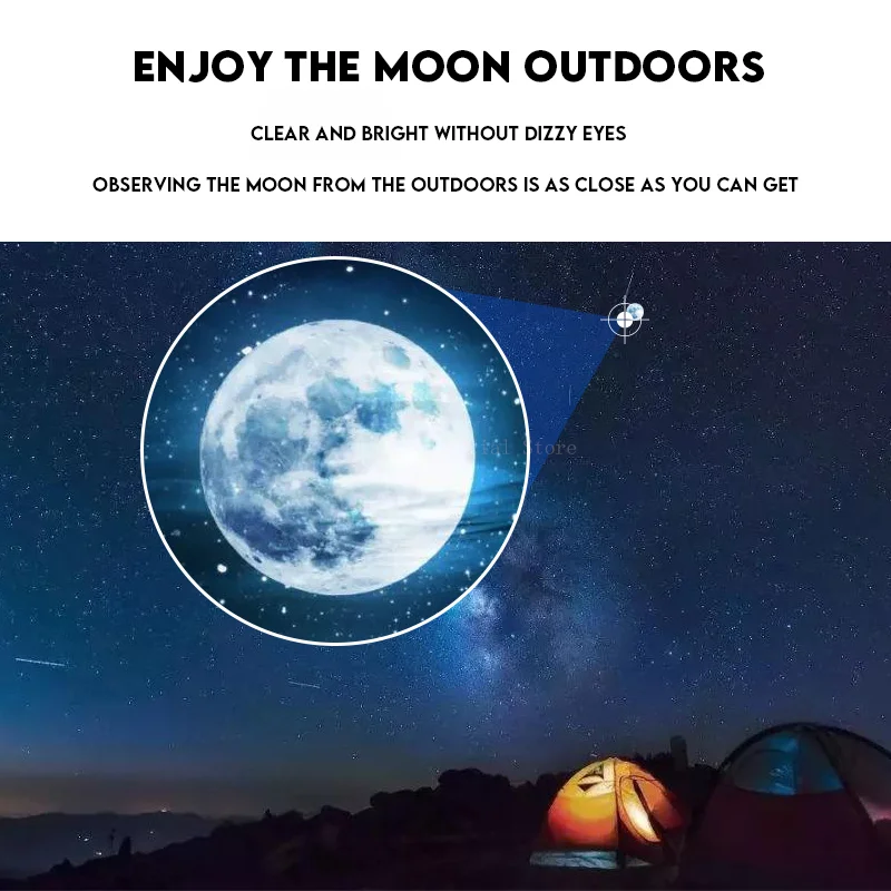 Telescopio Monocular portátil para teléfono móvil, minitelescopio HD de 2000x25 con soporte para acampar al aire libre, caza y observación de aves - imagen 2