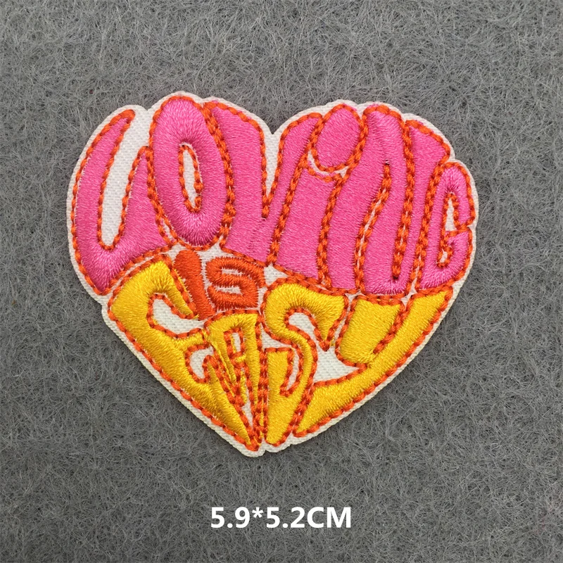 Pink Cartoon Clothing Thermoadhesive Patches Iron-on Transfers for Clothing Anime Clothes Embroidery Patch Ironing Applications - imagen 4