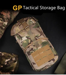 Riñonera táctica multifuncional, bolsa de reciclaje de chatarra Molle, accesorios de equipo de Paintball de caza