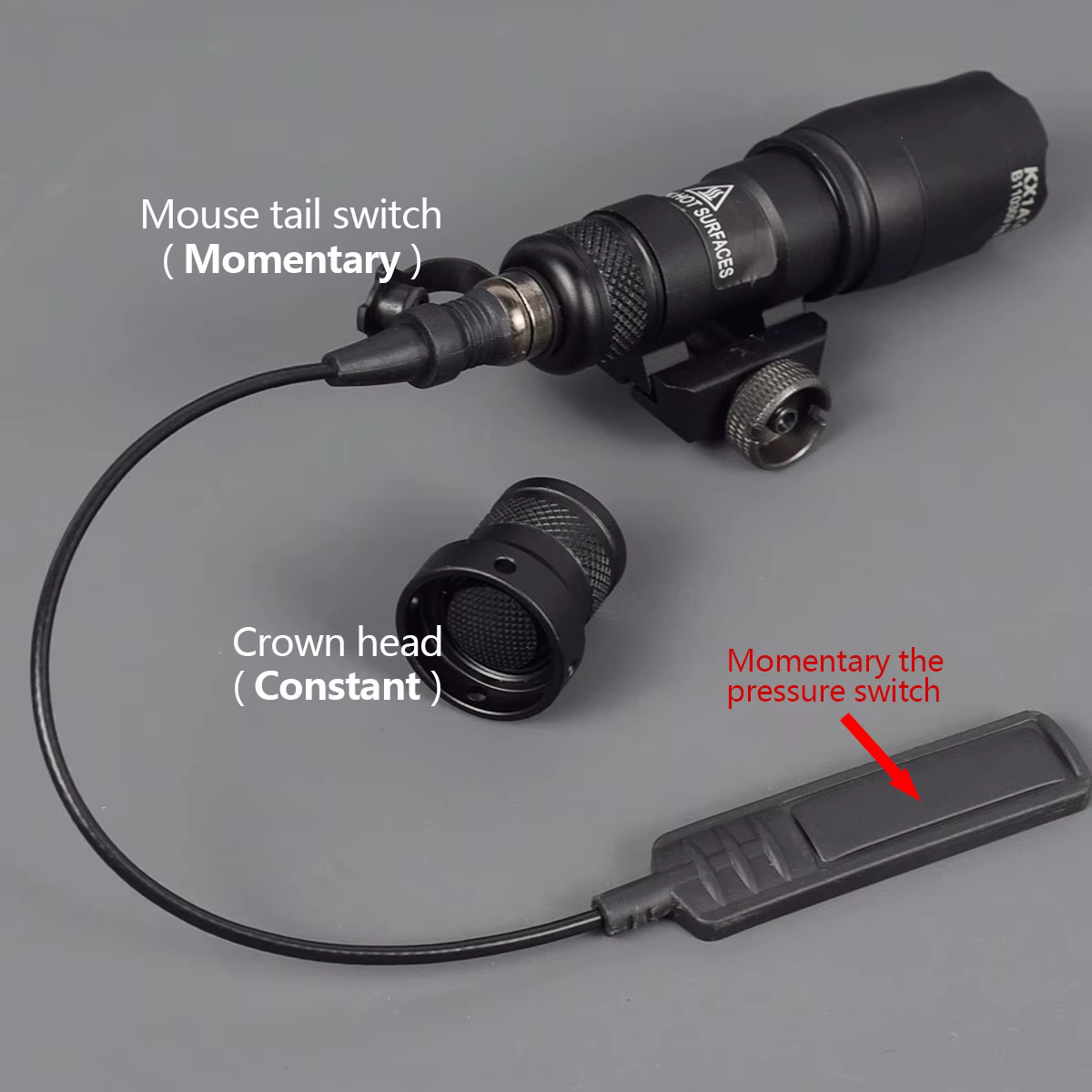 Linterna táctica SureFire M300 V IR para riel de montaje militar