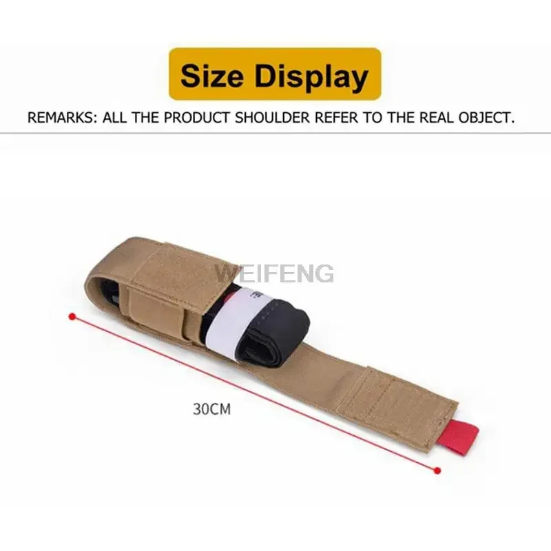 Bolsa de torniquete táctico, estuche para botiquín de primeros auxilios, bolsa médica EDC para caza, bolsa con correa para hemostasia rápida de emergencia - imagen 2