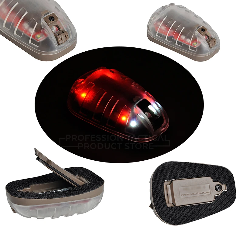 Element-Casco táctico multiusos, luz estroboscópica, lámpara de identificación de Ladybird, seguridad para acampar, supervivencia al aire libre, IR Visible - imagen 3