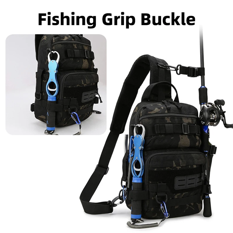 Bolsa táctica de pecho para escalada, señuelo, pesca, deportes al aire libre, senderismo, caza, Camping, bolsos cruzados Molle, riñonera de viaje para hombre - imagen 5