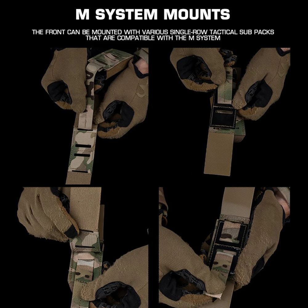 Cinturón táctico con placa MOLLE, hebilla de parche mágico, chaleco de caza estilo AXL, accesorios de bolsa para revista Airsoft de tiro de liberación rápida - imagen 5