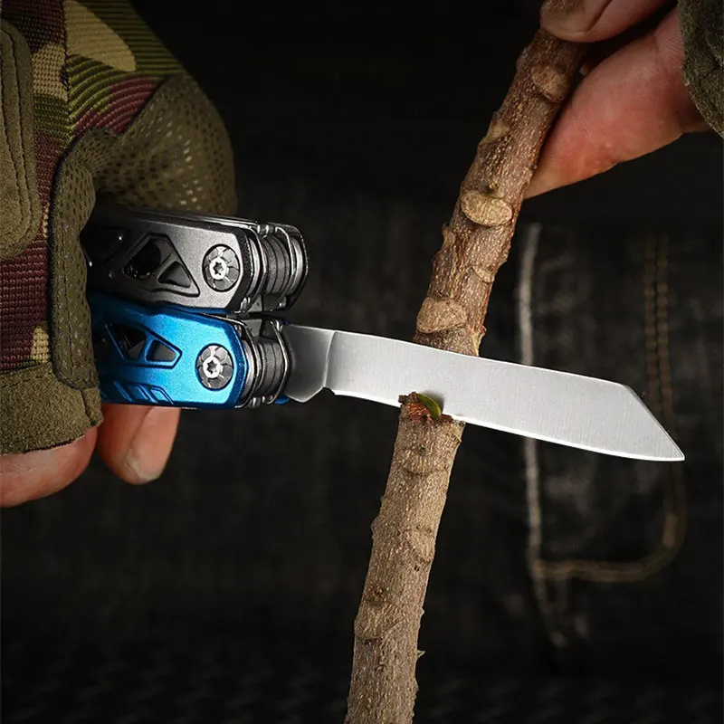 Alicates multifuncionales para exteriores, alicates plegables, herramientas combinadas de emergencia para acampar, cuchillo multiusos montado en vehículo - imagen 5