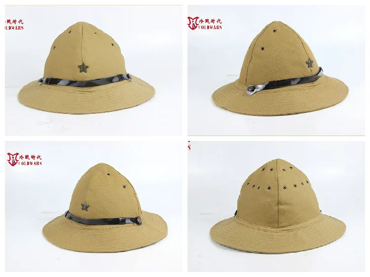 Gorra de combate Kalinin M81 versión soviética de 16 agujeros sombrero de Panamá del desierto, emblema de Estrella Roja