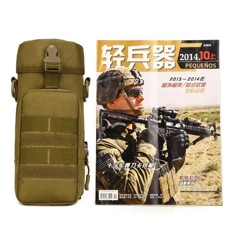 Bolsas tácticas Molle con cremallera para botellas de agua, bolsa pequeña para maletas, riñonera impermeable de nailon, bolsa para botellas deportivas para viajes al aire libre - imagen 4