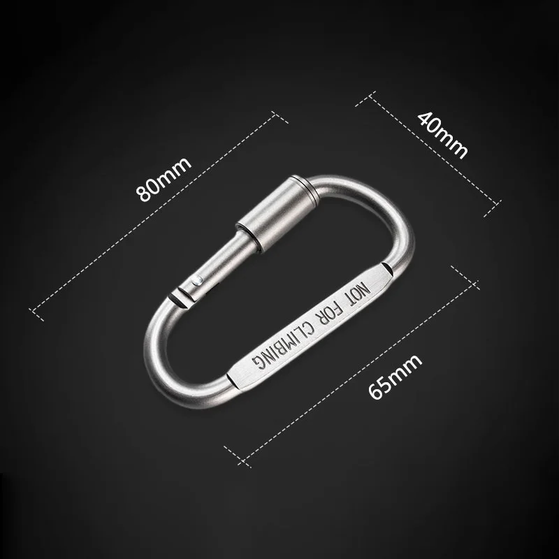 Mosquetón anilla D - Diseño versátil