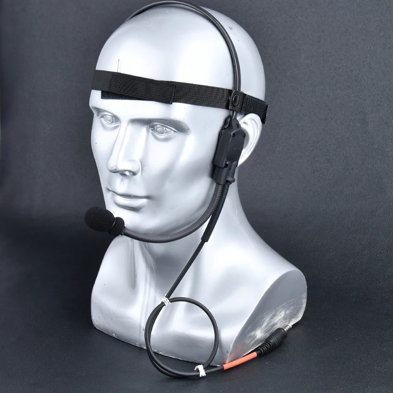 WADSN-auriculares tácticos MH180 MH180-V, cascos de conducción ósea, altavoz, Airsoft, señal del océano, enchufe 7,0, kenwood U94 PTT - imagen 2