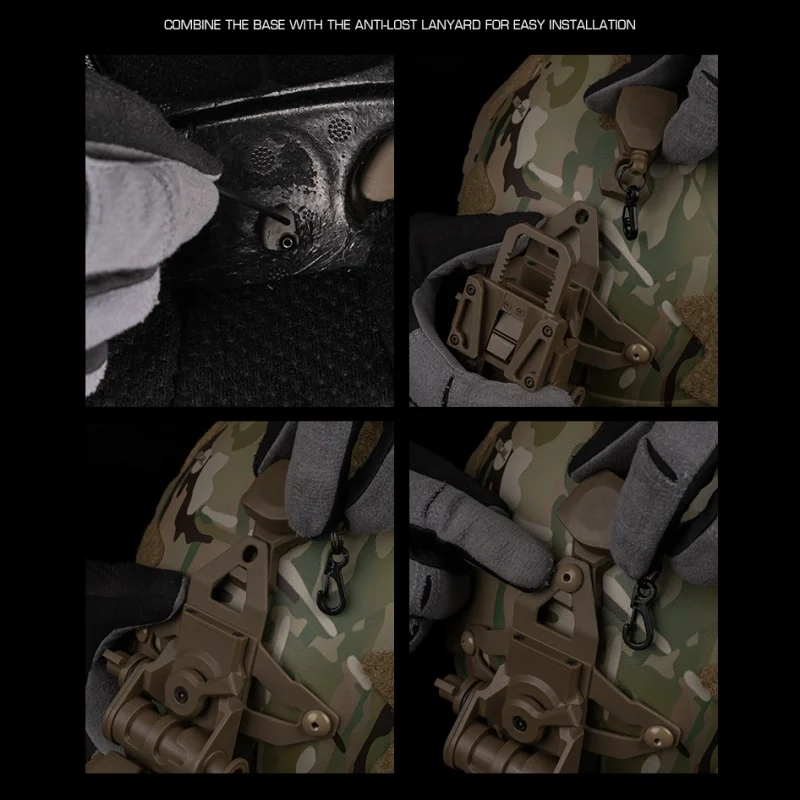 Cordón seguridad táctico 360º antipérdida para casco visión nocturna - imagen 5