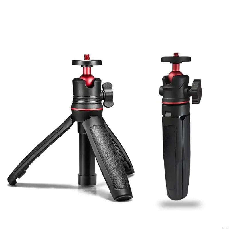 Trípode telescópico portátil con abrazadera teléfonos inteligentes cuentan con base estable para grabación video en - imagen 5