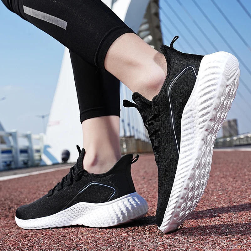 Zapatillas de correr para hombre, zapatos de tenis informales con plataforma, mocasines de hoja a la moda, verano, 2023 - imagen 3