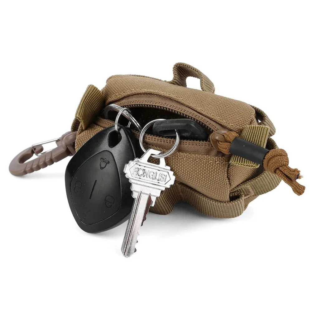 Bolsa táctica EDC para exteriores, tarjetero portátil pequeño, monederos, billetera MOLLE, accesorios para mochila de caza y senderismo - imagen 5