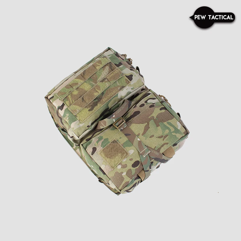 Chaleco táctico PEW, bolsa trasera para portador de placa, bolsa desmontable Molle de liberación rápida, accesorio de caza Airsoft BP01 - imagen 2