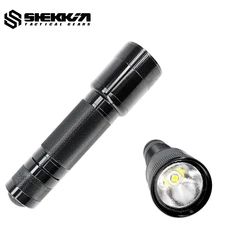 Shekkingears Réplica negra Linterna estilo Surefire 6P Totalmente de aluminio Antiguo aprendizaje Delta CAG Seal DG Love