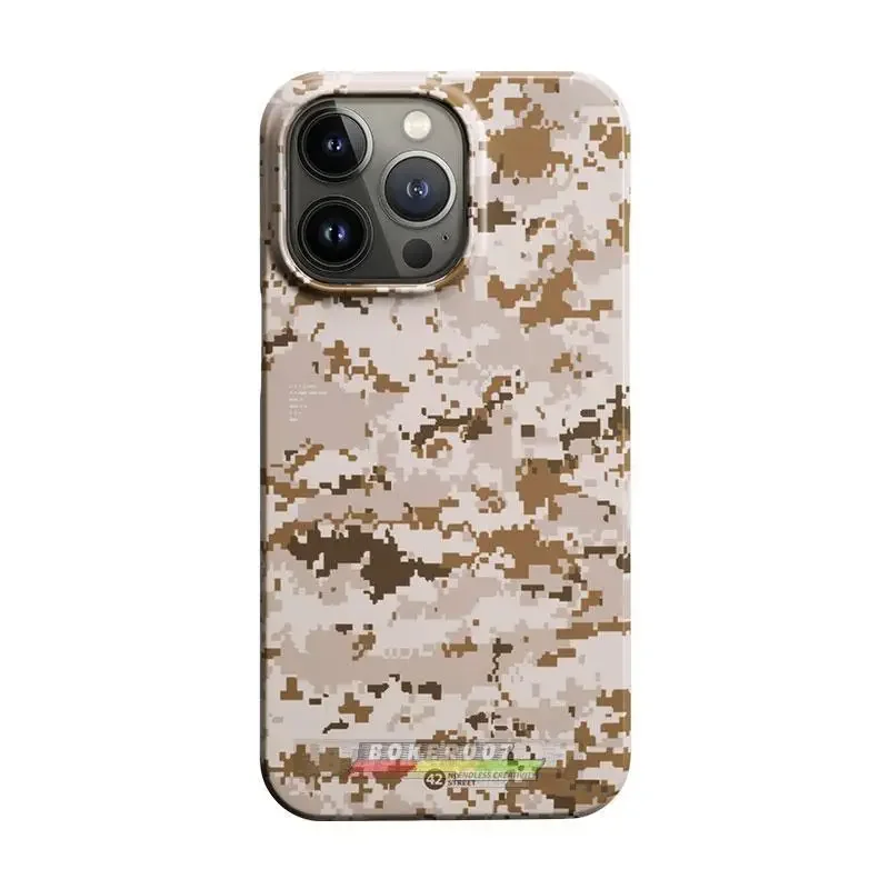 AOR1 ACU MC CADPAT Camo Double Layer 14Pro Phone Case Suitable for Iphone 16 15 14 Pro 13 Tactics New Heat Dissipation - imagen 3