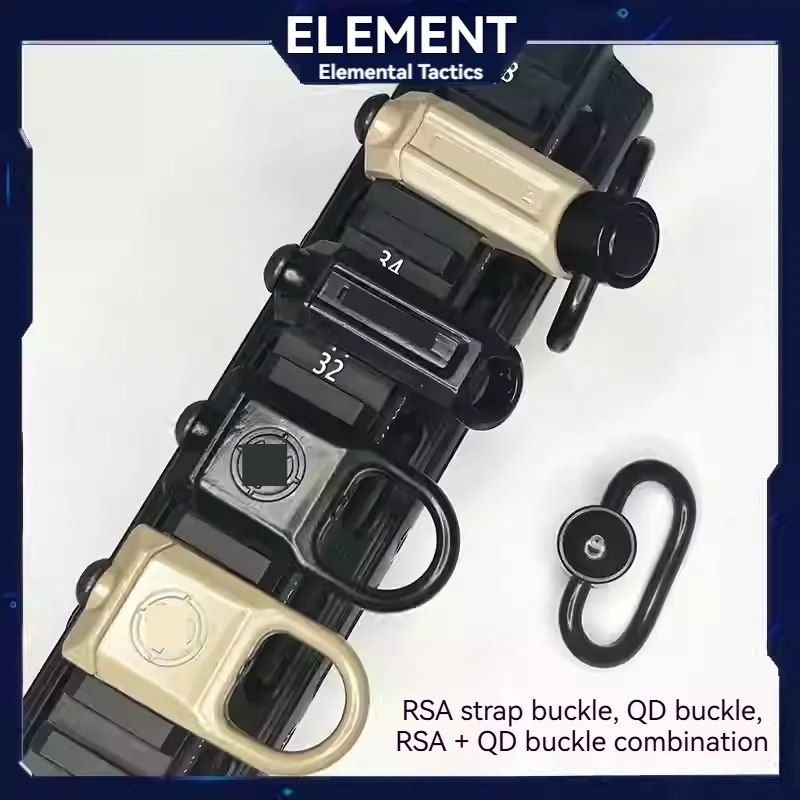 Anillo de montaje de alcance giratorio GBB táctico de liberación rápida QD Sling 223 AR15, accesorios de caza aptos para adaptador QD de riel de 20mm