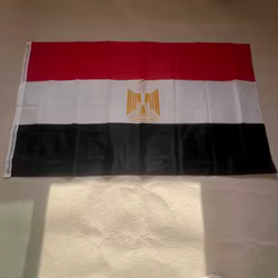 YI XIN Bandera de Egipto doble cara poliéster 90x150 cm decoración