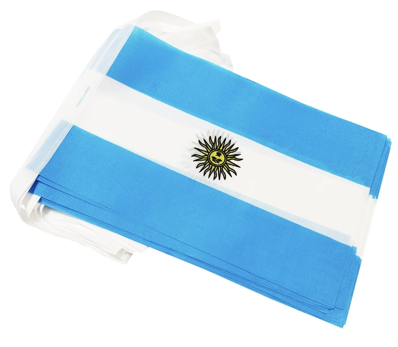 Banderas de Argentina 20 piezas 14x21cm banderas de banderines de Argentina banderines de cadena de Argentina fiesta de Festival - imagen 4