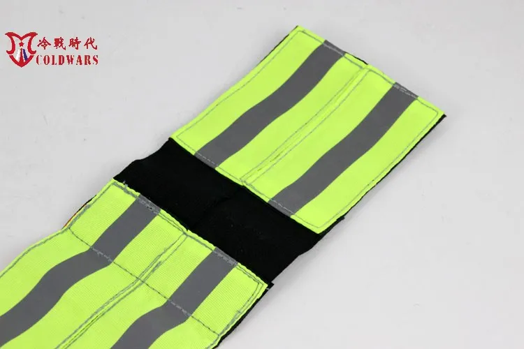 Brazalete reflectante de doble fila de las fuerzas especiales del ejército ruso para caza al aire libre, etiqueta de identificación, brazalete llamativo nocturno - imagen 4