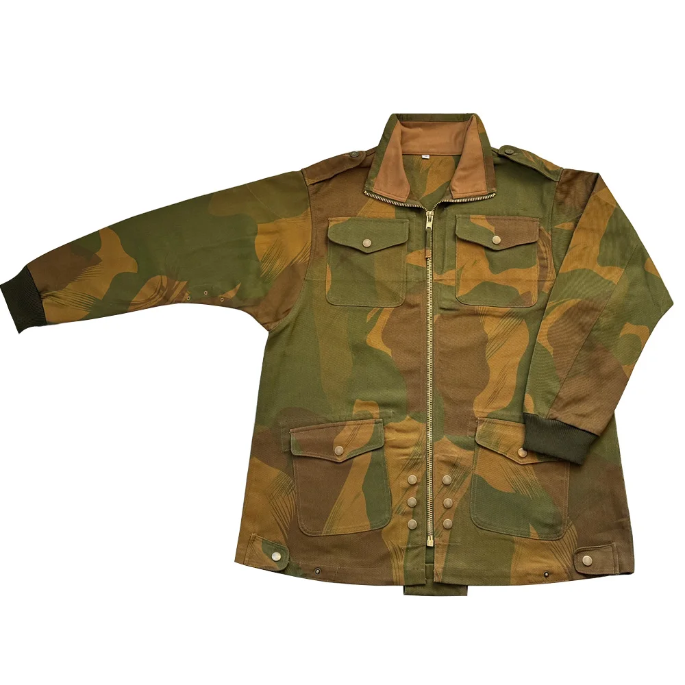 WW2 británico Denison bata paracaidista para simular chaqueta Vintage camisa de camuflaje altura réplica soldado uniforme bata Denison - imagen 2