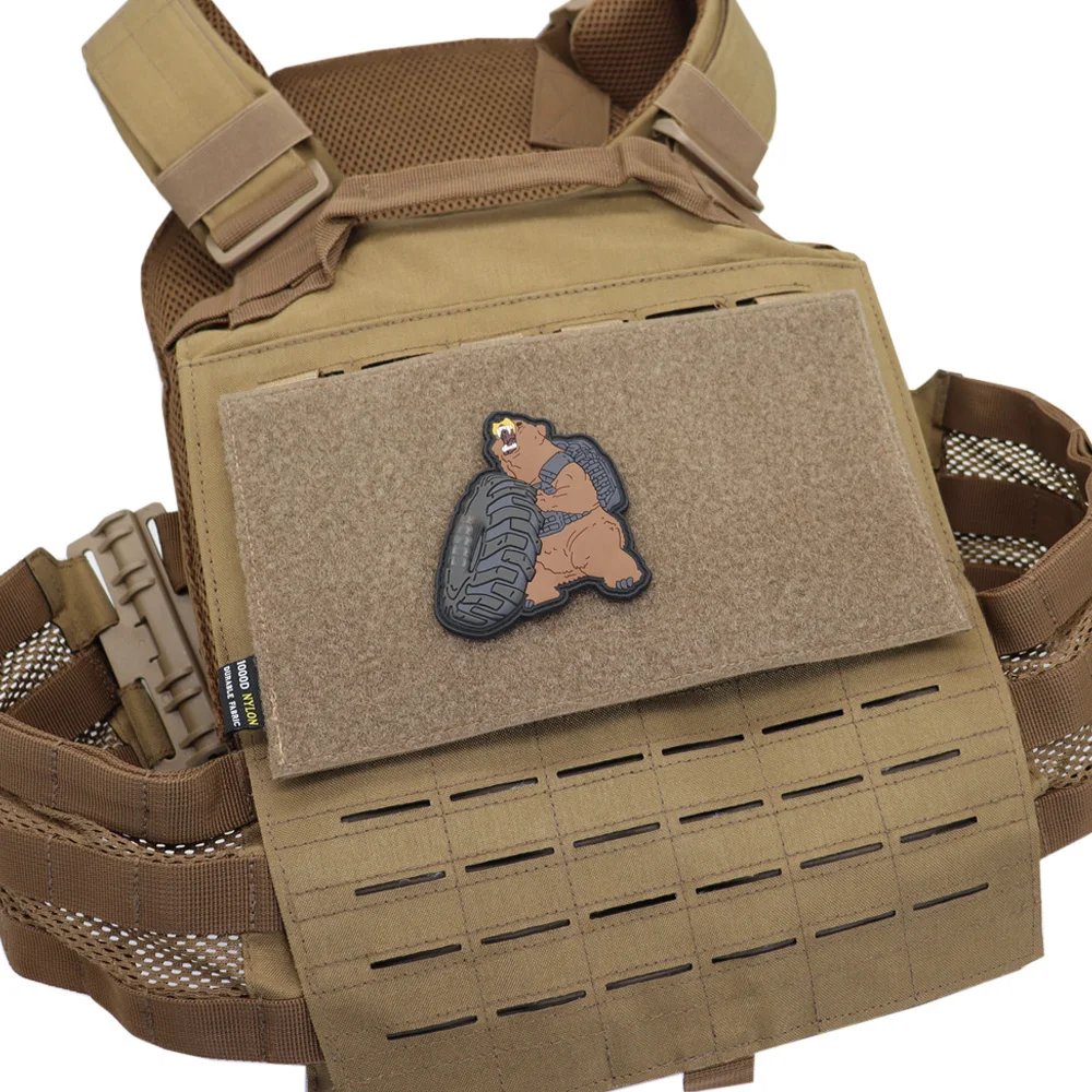 Parche de chaleco táctico, Panel adaptador Molle, convertidor de gancho y bucle, parches de insignia de placa de montaje, bolsa de herramientas EDC - imagen 5
