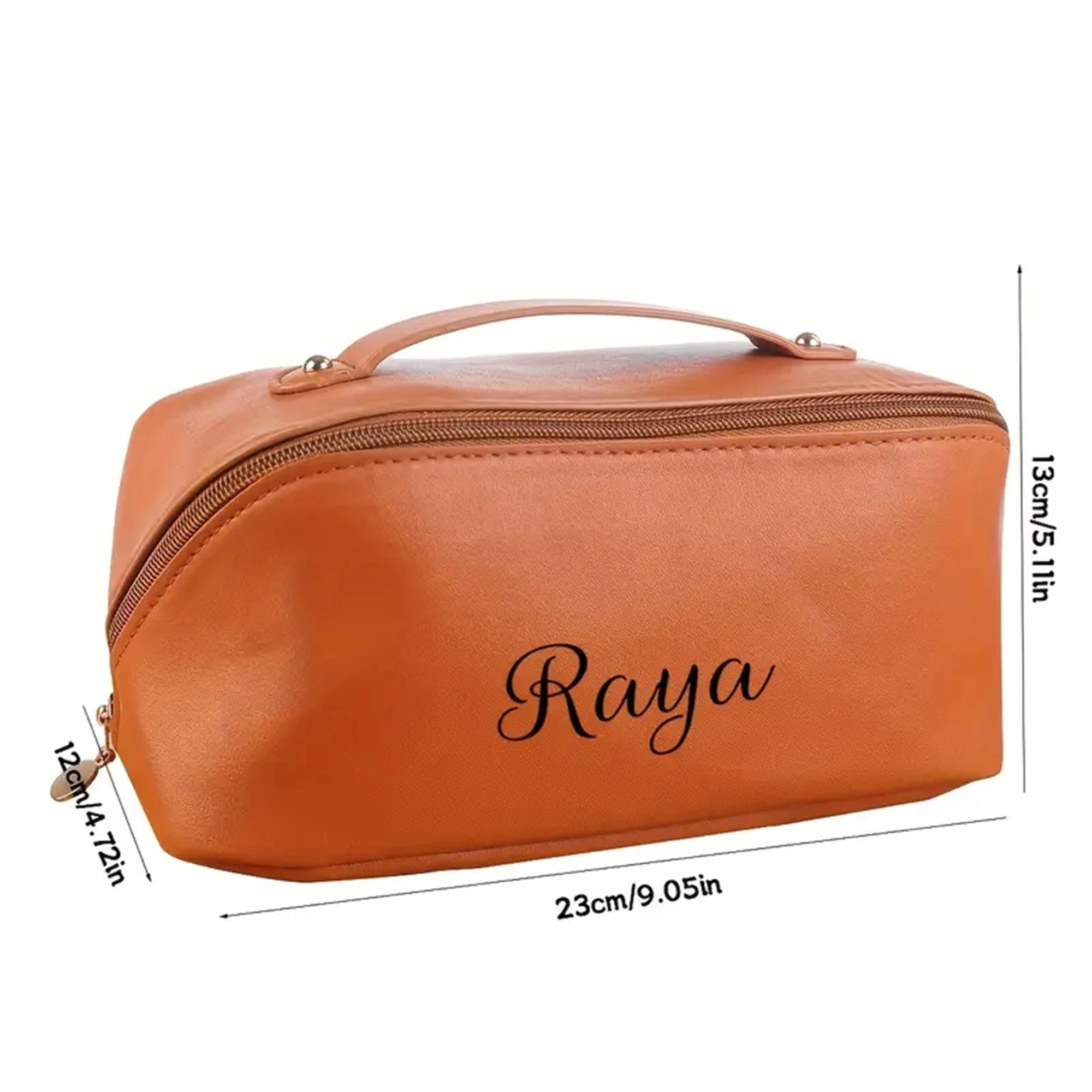 Bolsa de maquillaje de viaje personalizable, organizador de viaje cosmético ligero portátil, regalos navideños, bolsa de viaje de maquillaje para mujer - imagen 4
