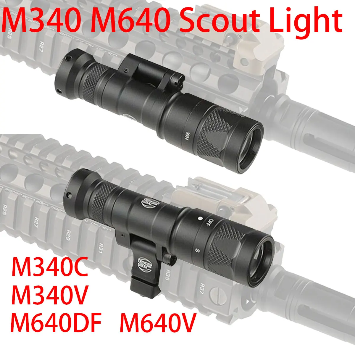SureFire Linterna Táctica LED – Montaje Riel Picatinny 20mm para Arma - imagen 2