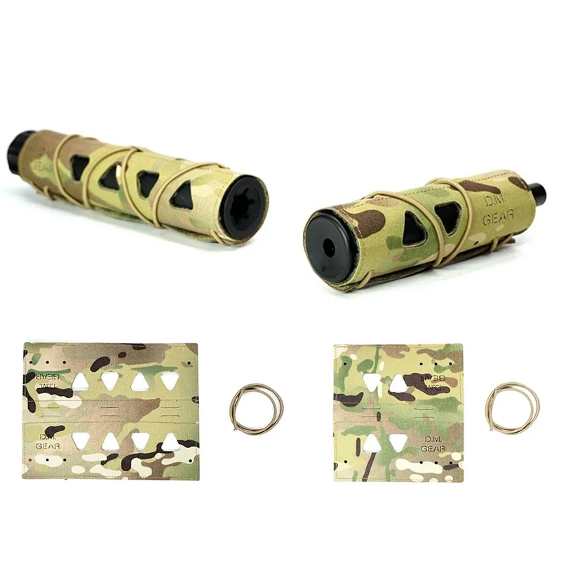 DMgear Airsoft supresor silenciador cubierta de calor escudo manga silenciador camuflaje táctico - imagen 2