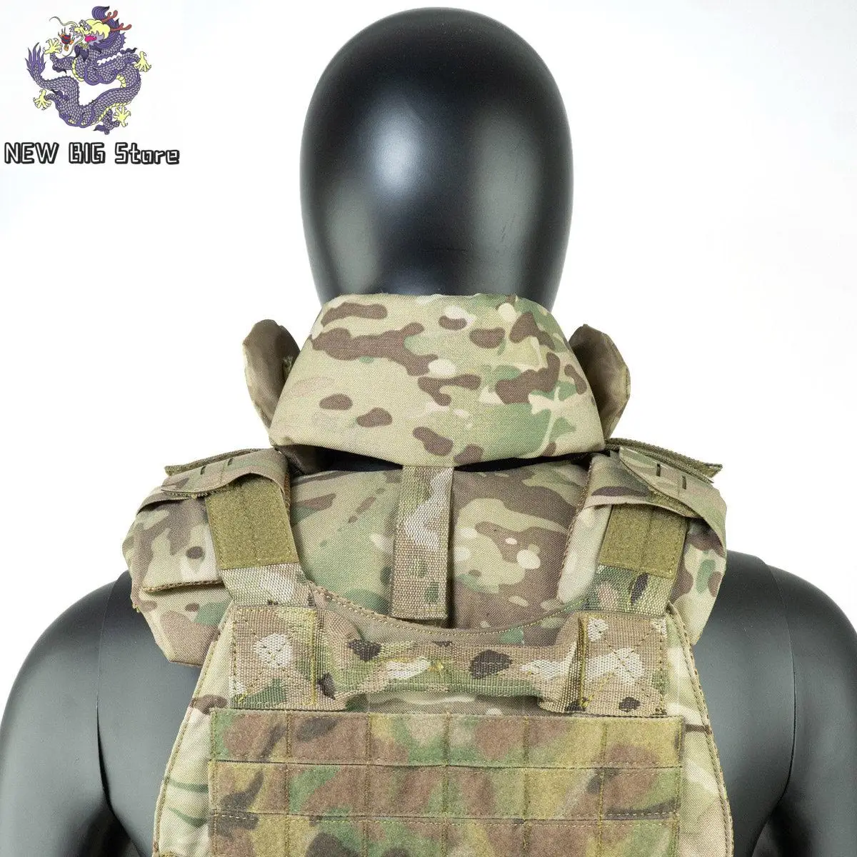 Protector táctico ajustable para cuello, amplia cobertura airsoft - imagen 4