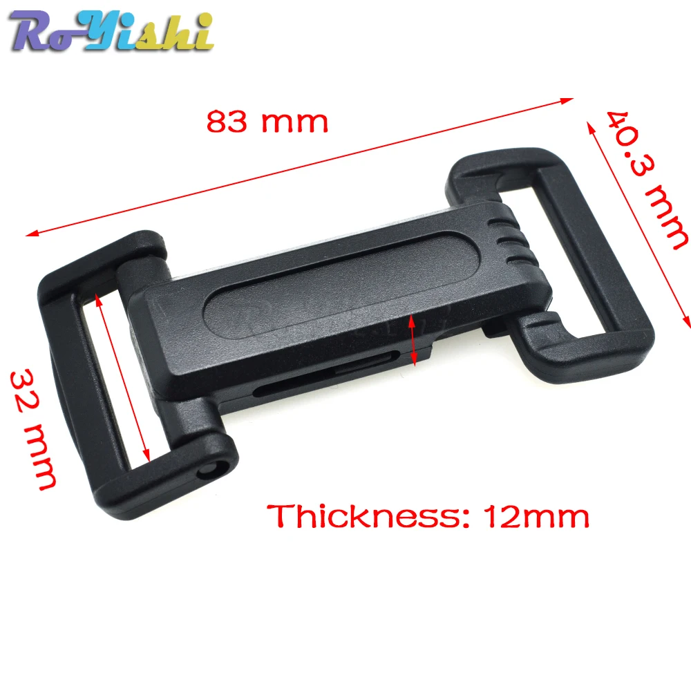 2 unids/paquete de 1-1/4 "(32mm), correa de plástico, hebilla para bolsa deportiva, correas de mochila, artesanías - imagen 2