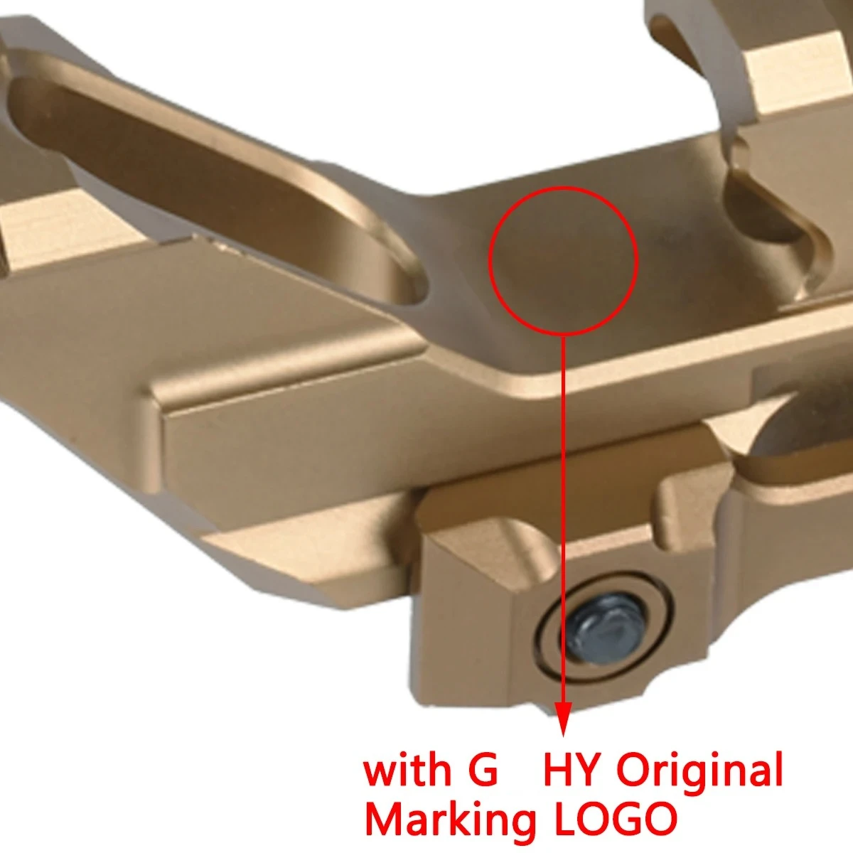 Soporte elevador de láser táctico G Hy T01 T02 R5, mira de punto rojo, alcance 558, soporte elevado PEQ 15 con logotipo de marcado Original G Hy - imagen 4