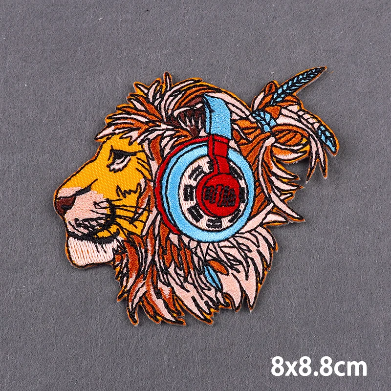 Parche de dinosaurio Robot para planchar, parches termoadhesivos para ropa, bordado de animales Meow, planchado, coser, insignia, pegatinas - imagen 5