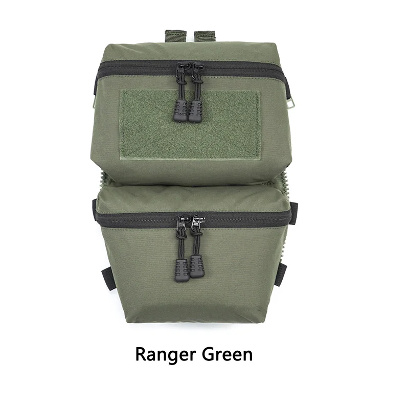 FERRO STYLE-bolsa táctica con cremallera, Panel trasero, doble bolsa FCPC V5, equipo Airsoft, chaleco portador de placa Molle de liberación rápida