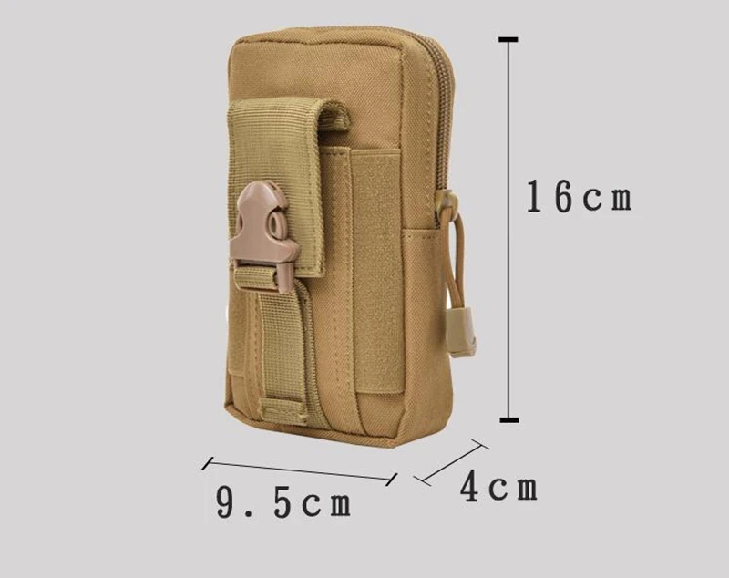 Funda táctica para teléfono móvil, funda para teléfono inteligente, bolsa para dispositivos, soporte para cinturón de fijación Molle, riñonera para teléfono de 4,7 "-6" - imagen 3