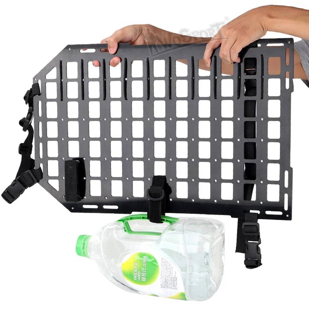 Organizador táctico para asiento trasero de coche, tablero de PP, sistema MOLLE, caza al aire libre, tiro, Airsoft, soporte de almacenamiento portátil para asiento trasero de vehículo - imagen 4