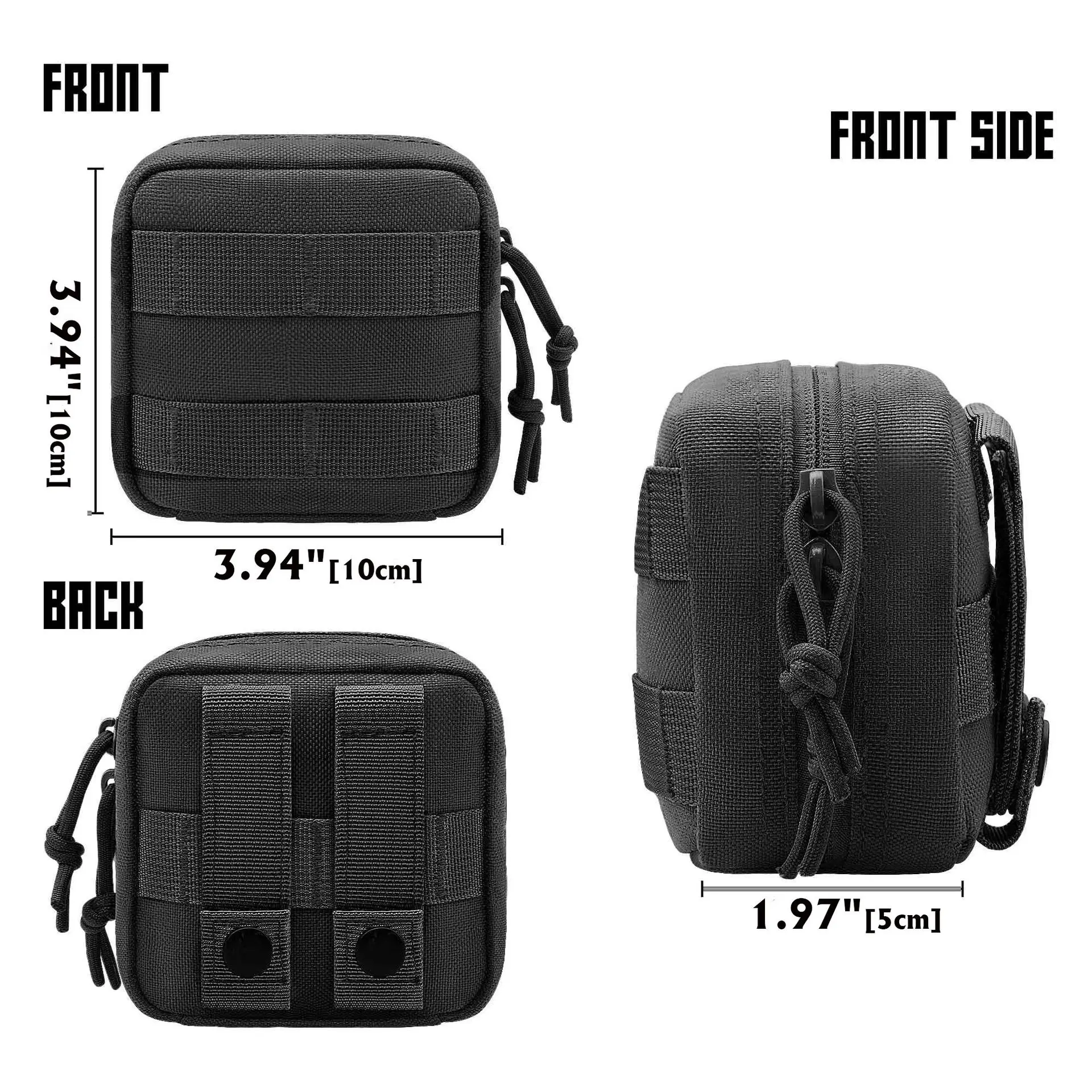 Bolsa táctica MOLLE IFAK EDC micro médica para primeros auxilios - imagen 5