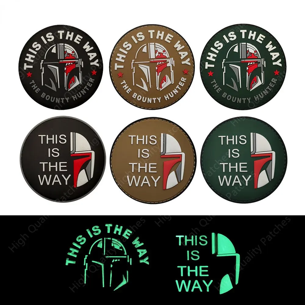 Parche bordado Boba Fett Mandalorian táctico resistente para brazalete - imagen 5