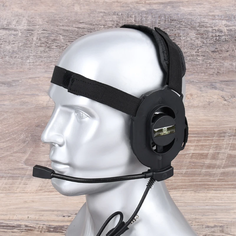 WADSN-auriculares tácticos Bowman Elite II, dispositivo de comunicación Unilateral, U94, enchufe PTT, Para Kenwood, Baofeng, UV-5R, Radio, Walkie - imagen 4