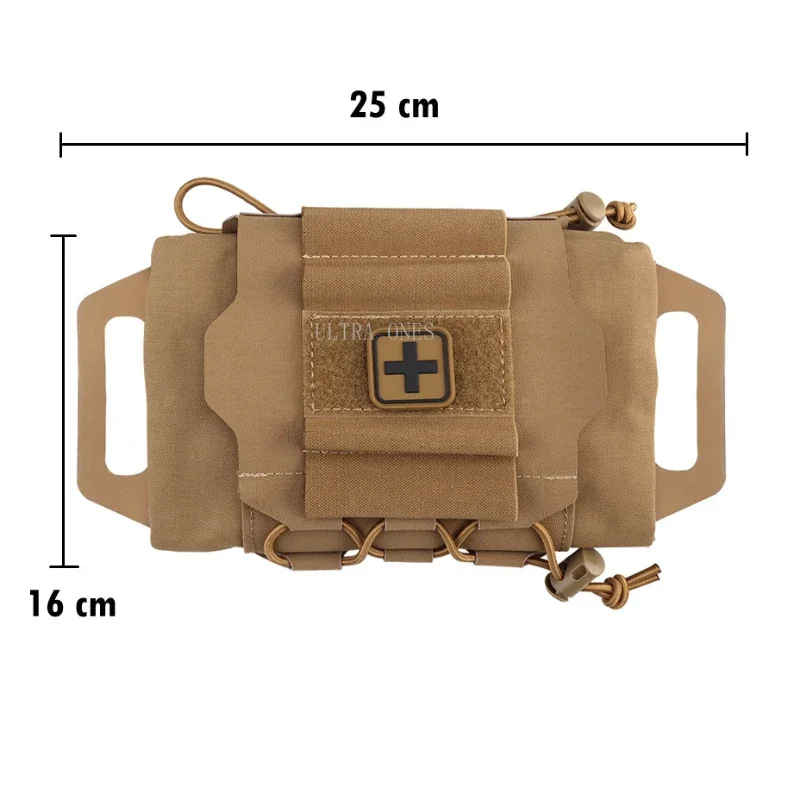 Botiquín de primeros auxilios táctico, bolsa para senderismo, Camping, viaje, tapa abatible, paquete médico Molle, adiestramiento al aire libre, caza, juegos Cs, bolsa de emergencia - imagen 3