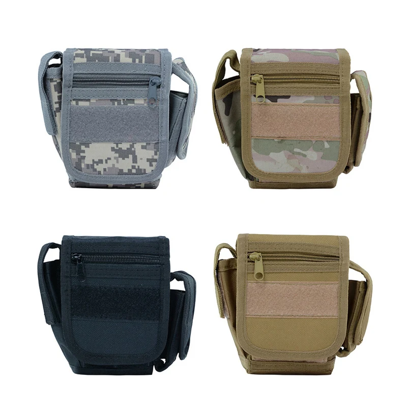 Bolsa táctica Molle para hombre, riñonera con cinturón, bolsillo pequeño, riñonera para exteriores, bolsa para correr, viaje, Camping, bolsillo, bolsa de caza - imagen 3