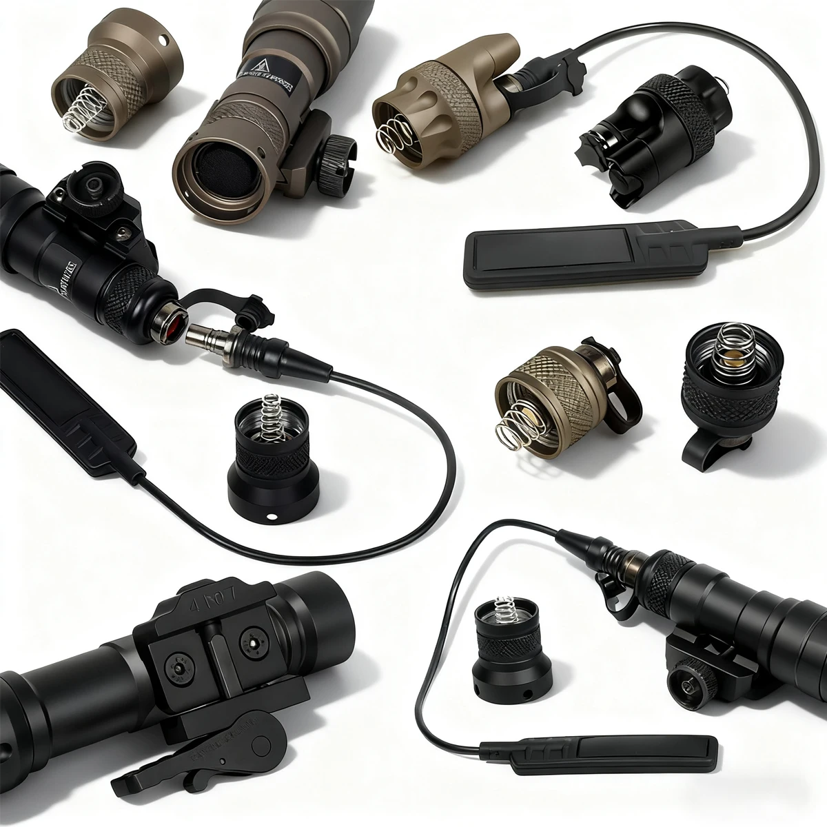 Surefire M300 M600 linterna interruptor de presión remota adaptador táctico M600B V2 luz de explorador Control Dual botón de interruptor constante - imagen 2