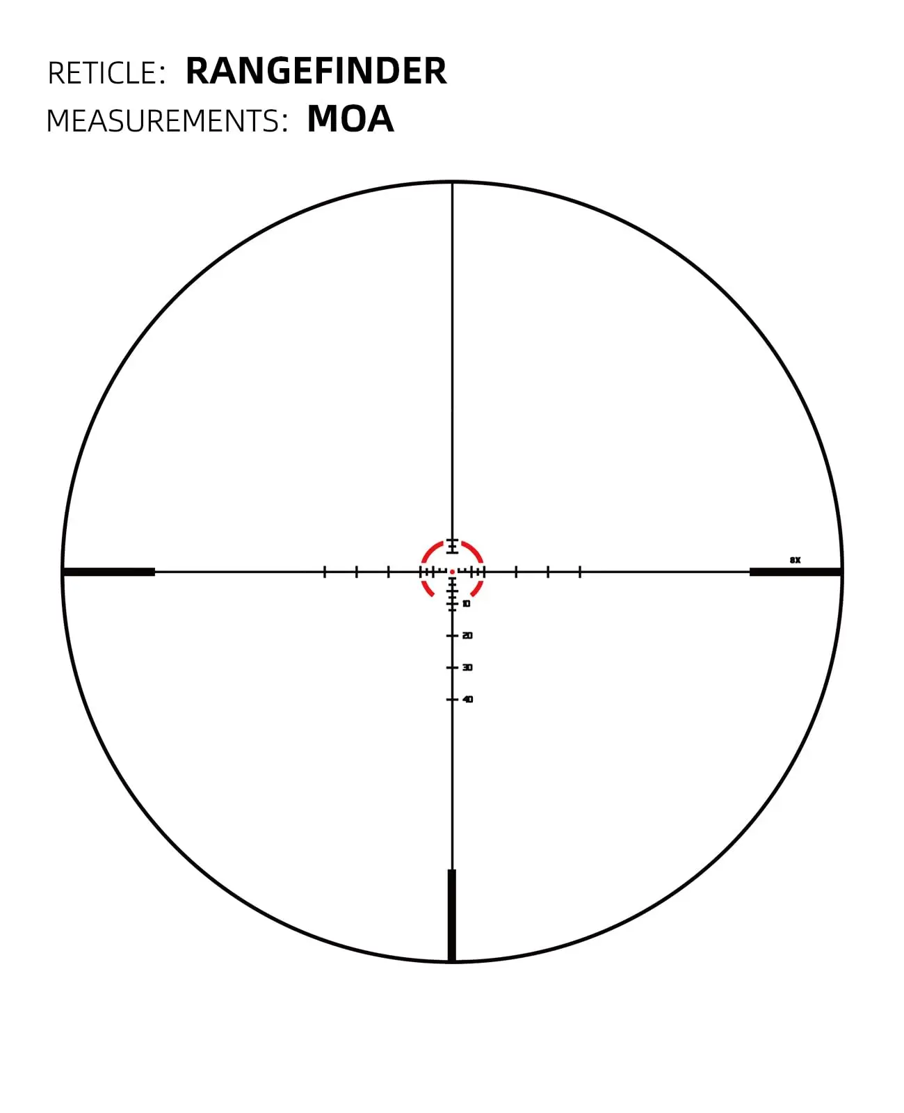 Mira telescópica para Rifle 1-8x24 LPVO, montaje en voladizo, telémetro iluminado, mira de retícula, segundo plano Focal, reinicio cero para Hu - imagen 4
