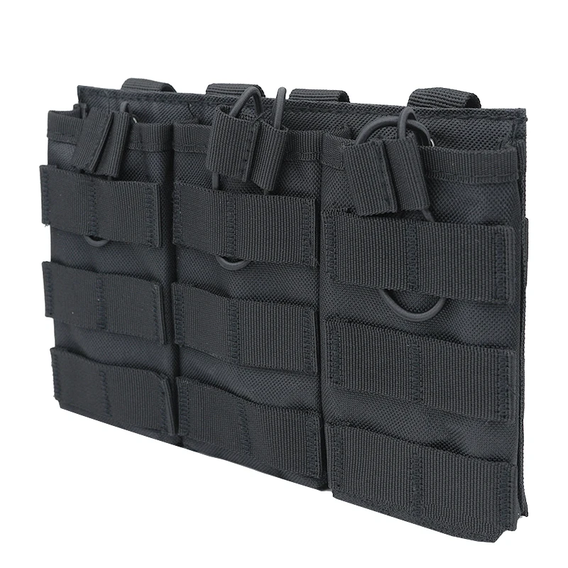 Bolsa para revistas individual/doble/tres topos pistola de aire AK 7,62 5,56mm M4 AR 15 bolsa para revistas accesorios de caza - imagen 4